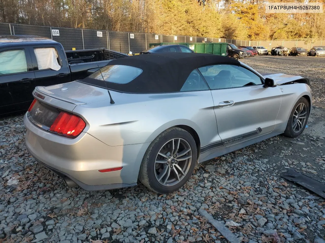 2017 Ford Mustang VIN: 1FATP8UH4H5267380 Lot: 78298834