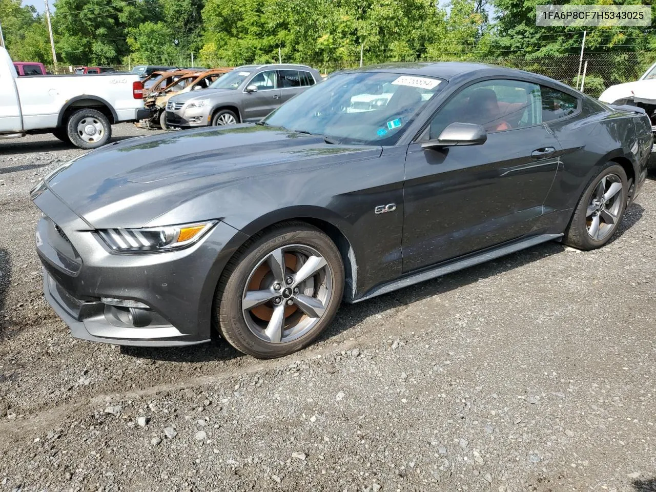 2017 Ford Mustang Gt VIN: 1FA6P8CF7H5343025 Lot: 78399824