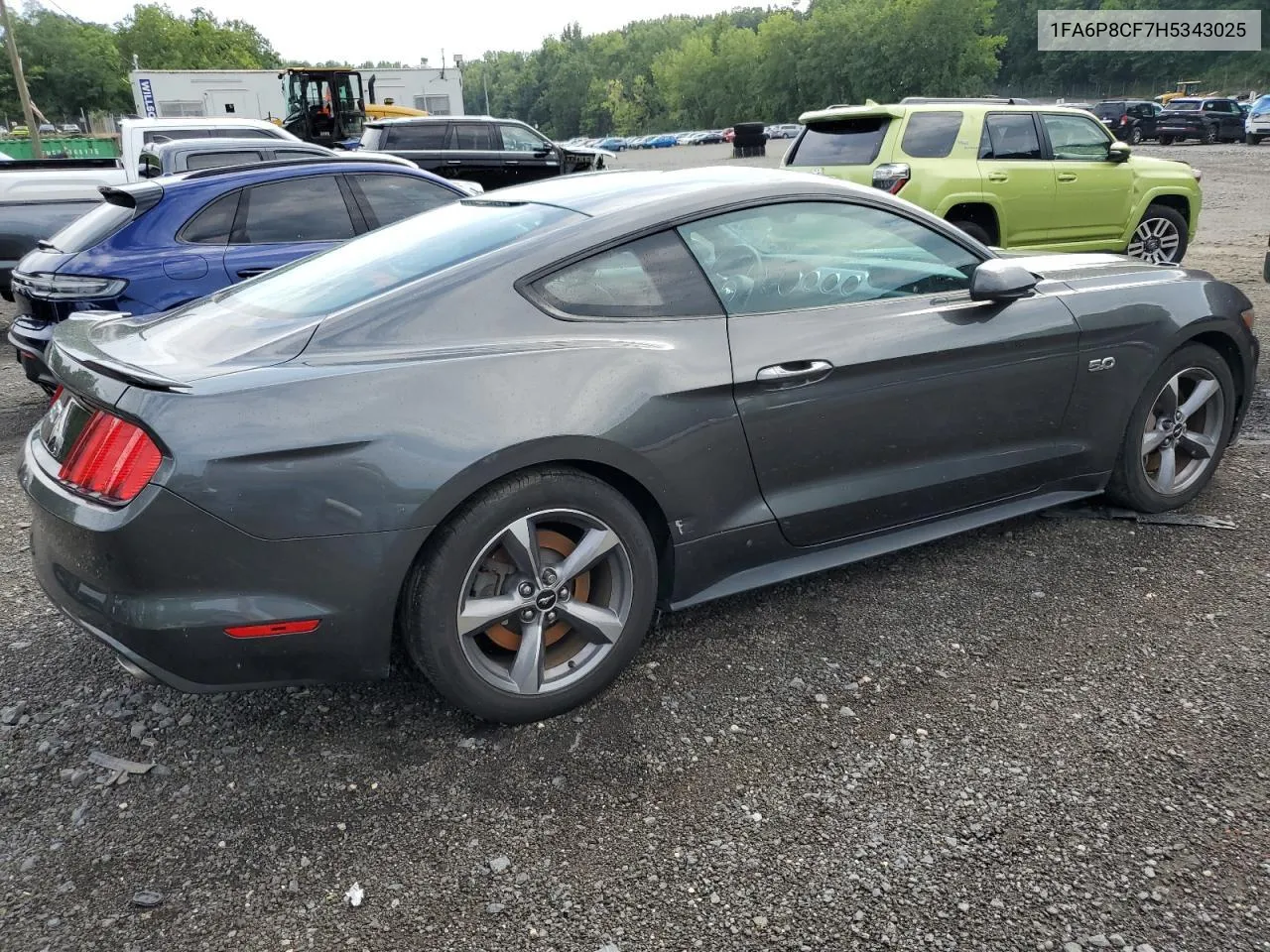 2017 Ford Mustang Gt VIN: 1FA6P8CF7H5343025 Lot: 78399824