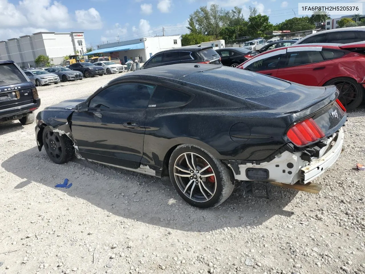 2017 Ford Mustang VIN: 1FA6P8TH2H5205376 Lot: 79048974