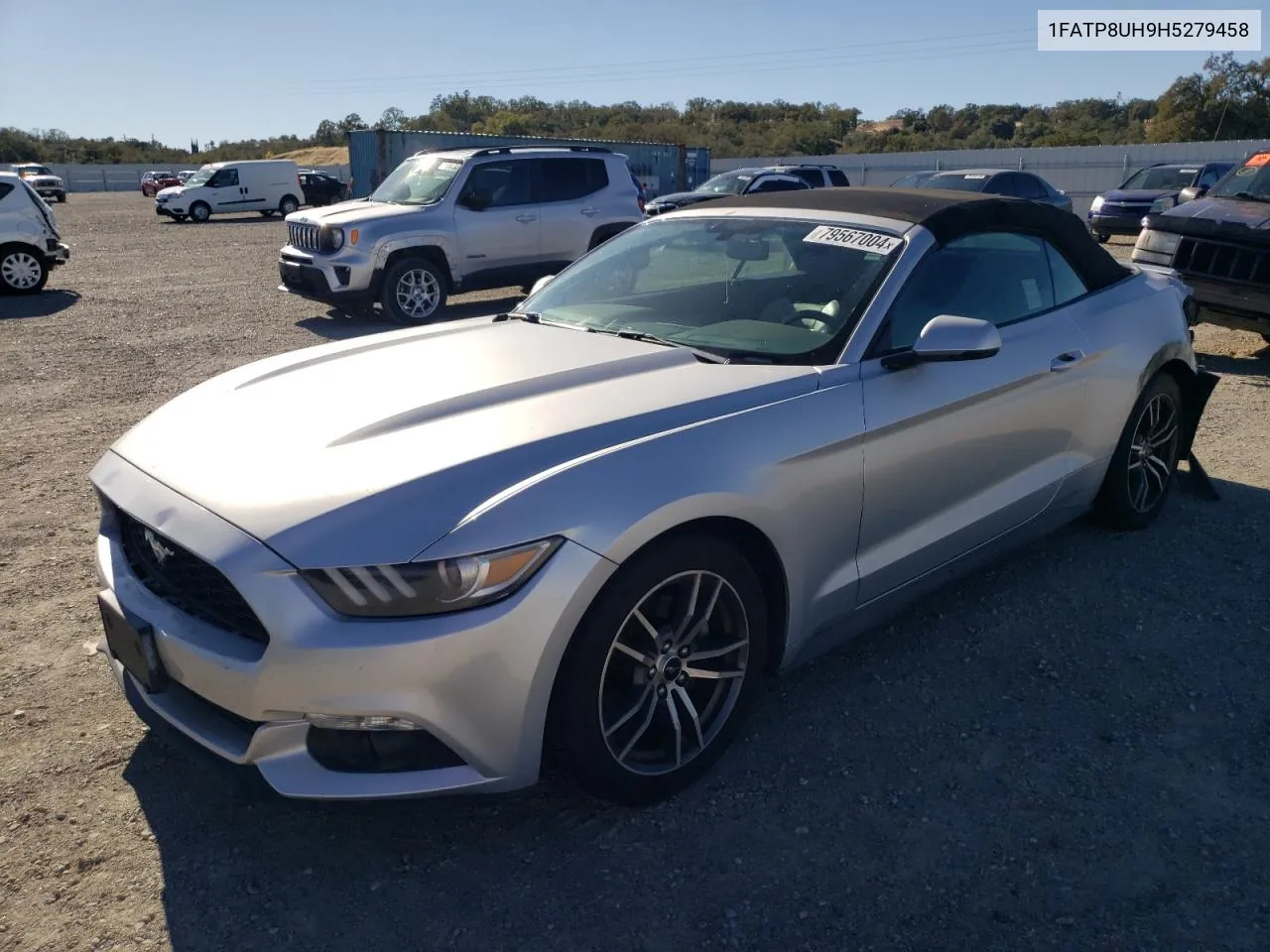 2017 Ford Mustang VIN: 1FATP8UH9H5279458 Lot: 79567004