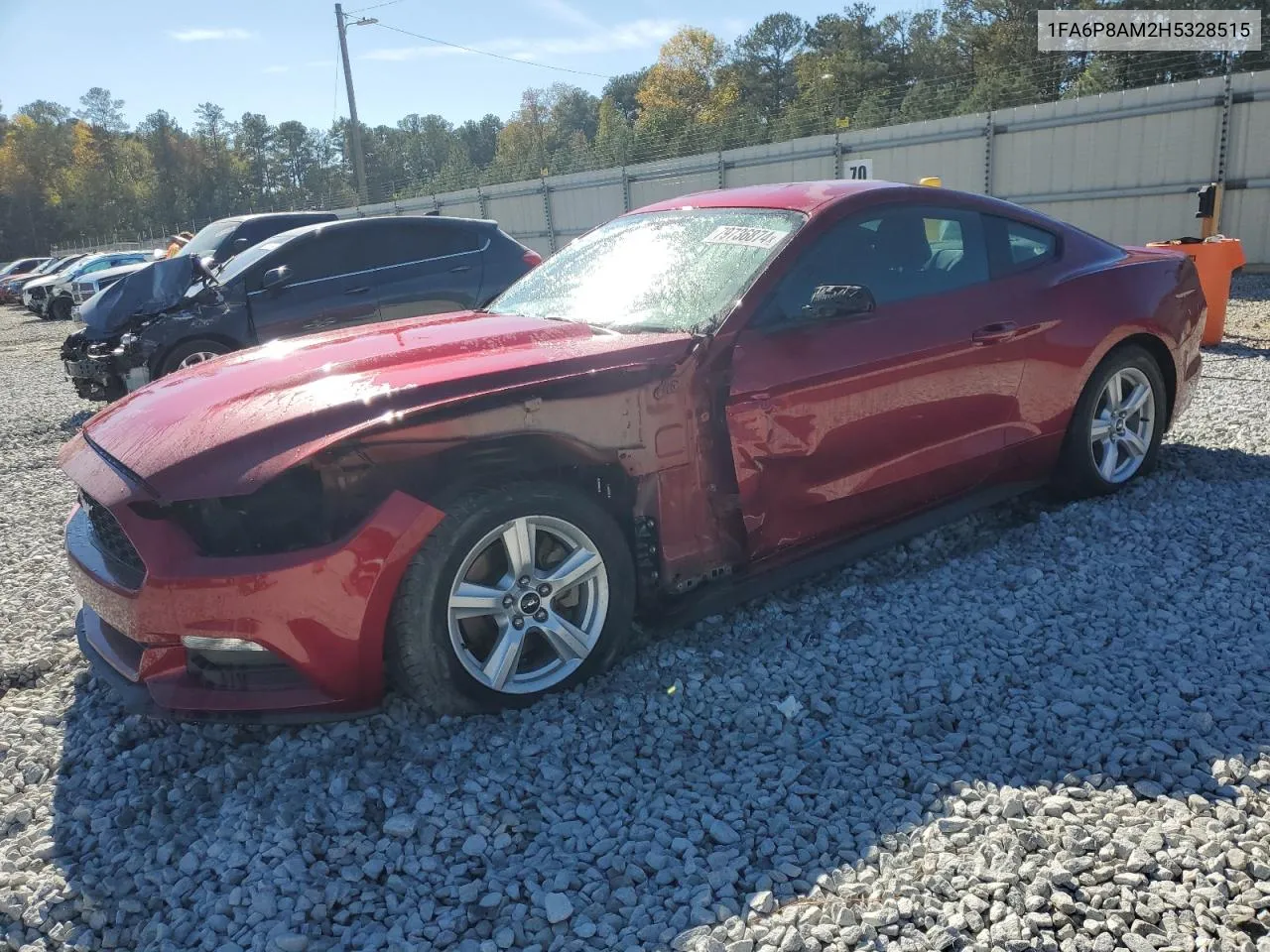 2017 Ford Mustang VIN: 1FA6P8AM2H5328515 Lot: 79736874