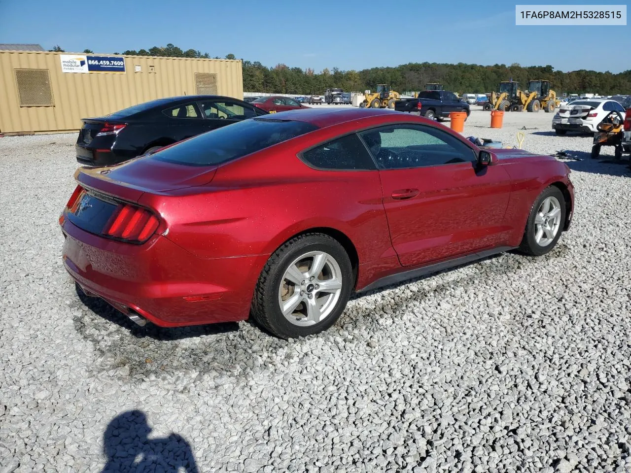 2017 Ford Mustang VIN: 1FA6P8AM2H5328515 Lot: 79736874