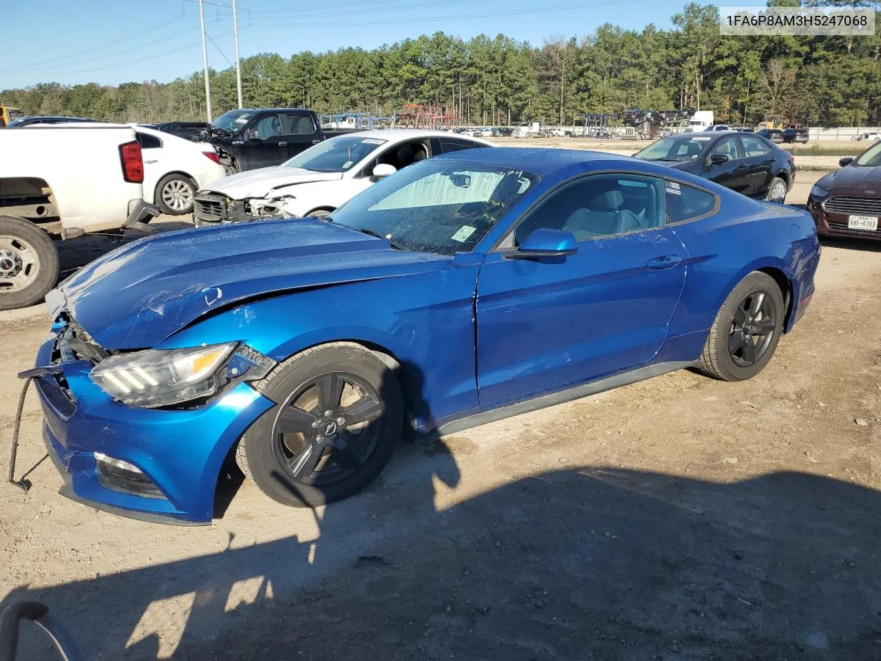 2017 Ford Mustang VIN: 1FA6P8AM3H5247068 Lot: 80194374