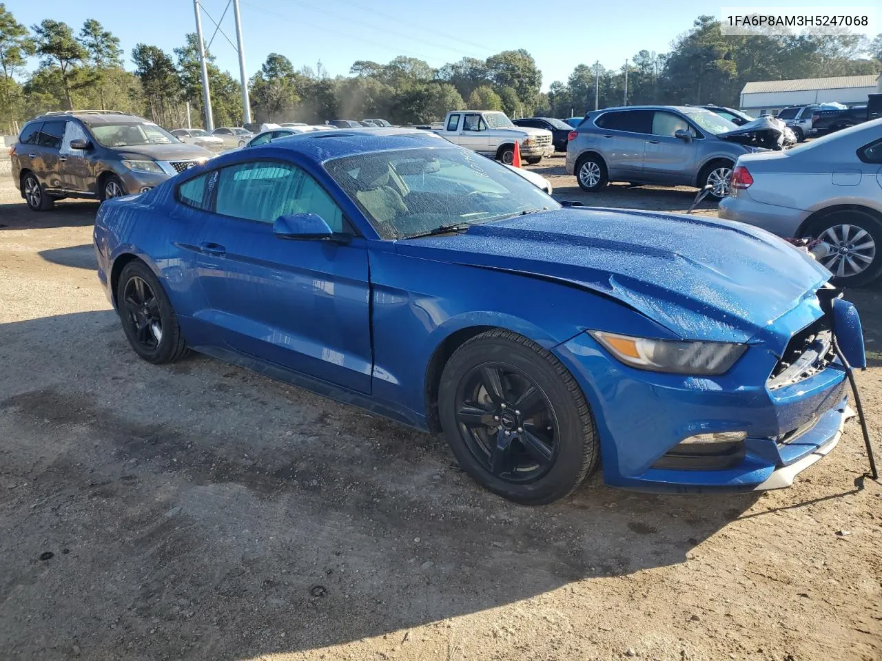 2017 Ford Mustang VIN: 1FA6P8AM3H5247068 Lot: 80194374