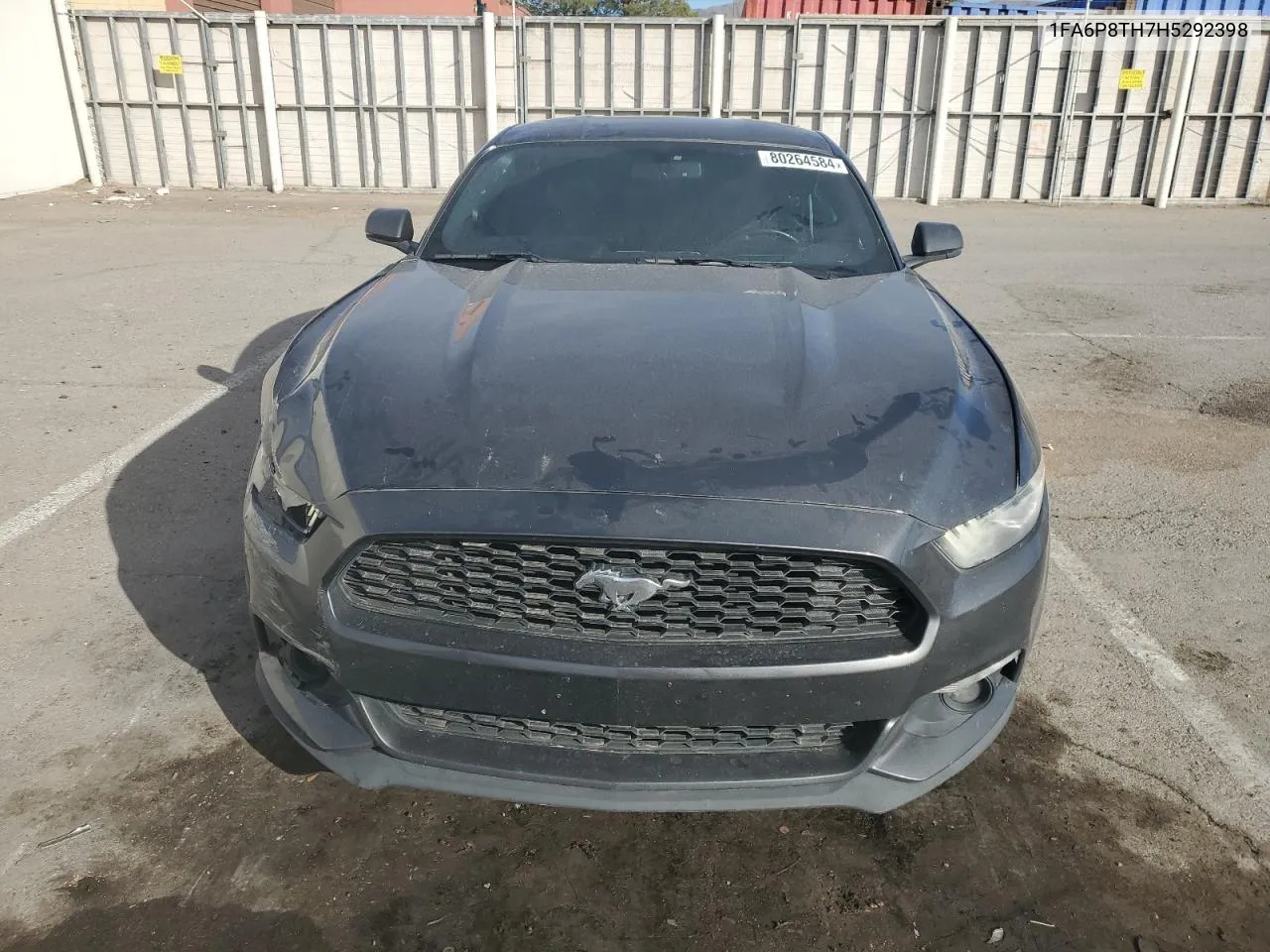 2017 Ford Mustang VIN: 1FA6P8TH7H5292398 Lot: 80264584