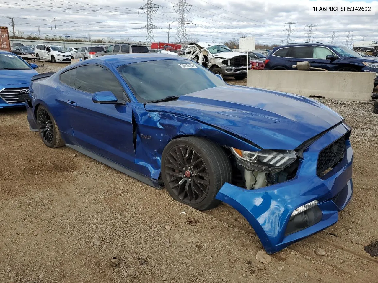 2017 Ford Mustang Gt VIN: 1FA6P8CF8H5342692 Lot: 80435304