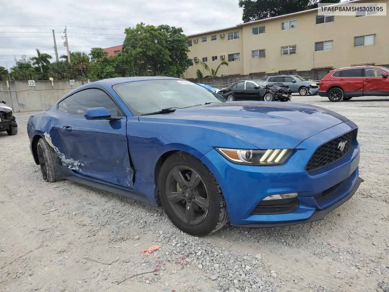 2017 Ford Mustang VIN: 1FA6P8AM5H5305195 Lot: 81063564