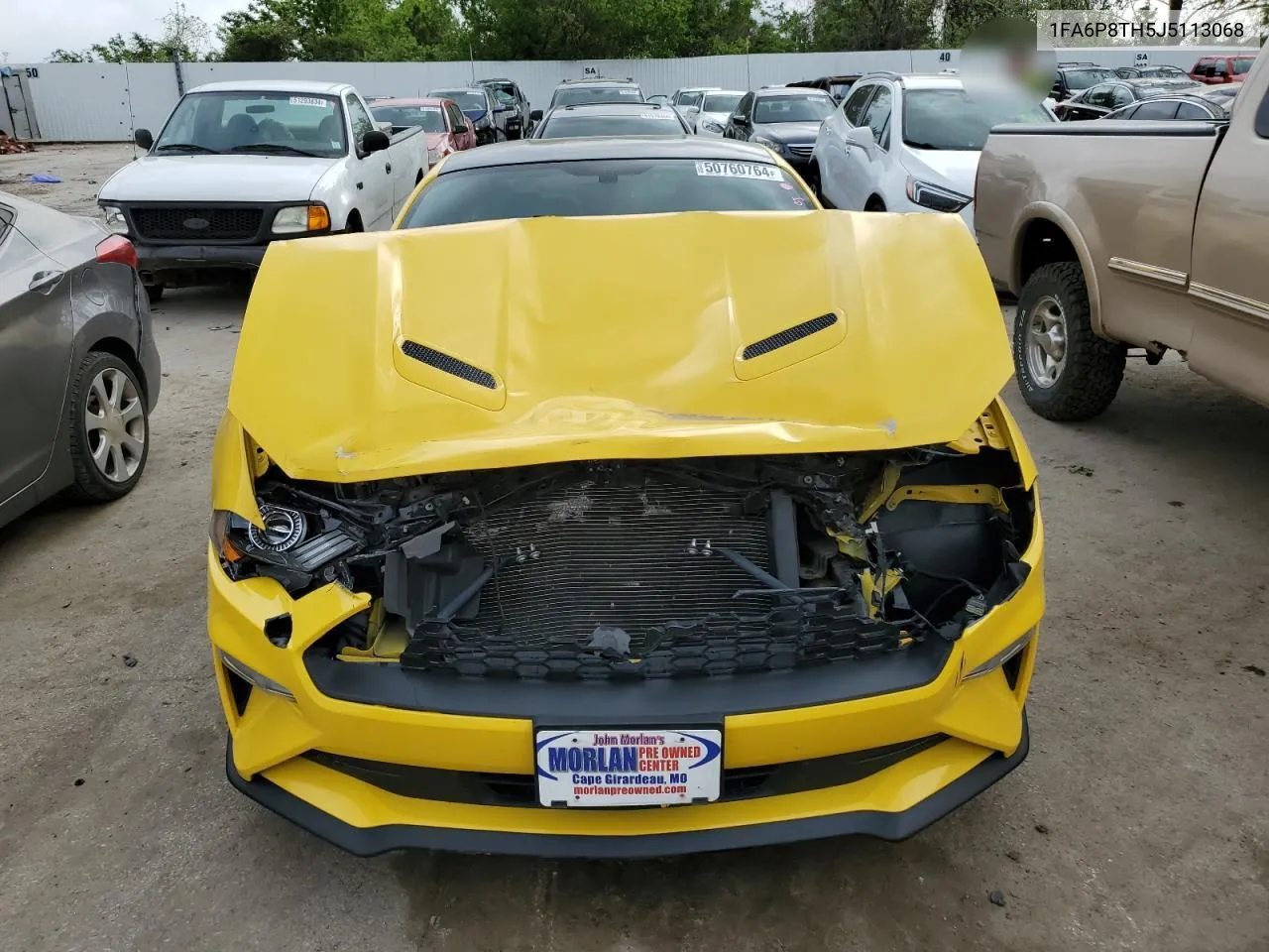 2018 Ford Mustang VIN: 1FA6P8TH5J5113068 Lot: 50760764