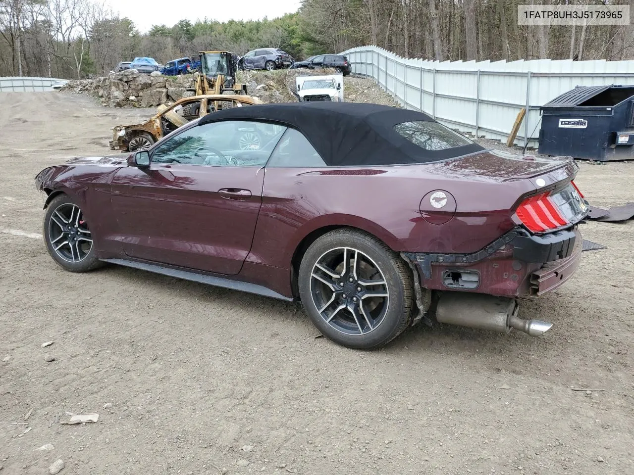 2018 Ford Mustang VIN: 1FATP8UH3J5173965 Lot: 52867254