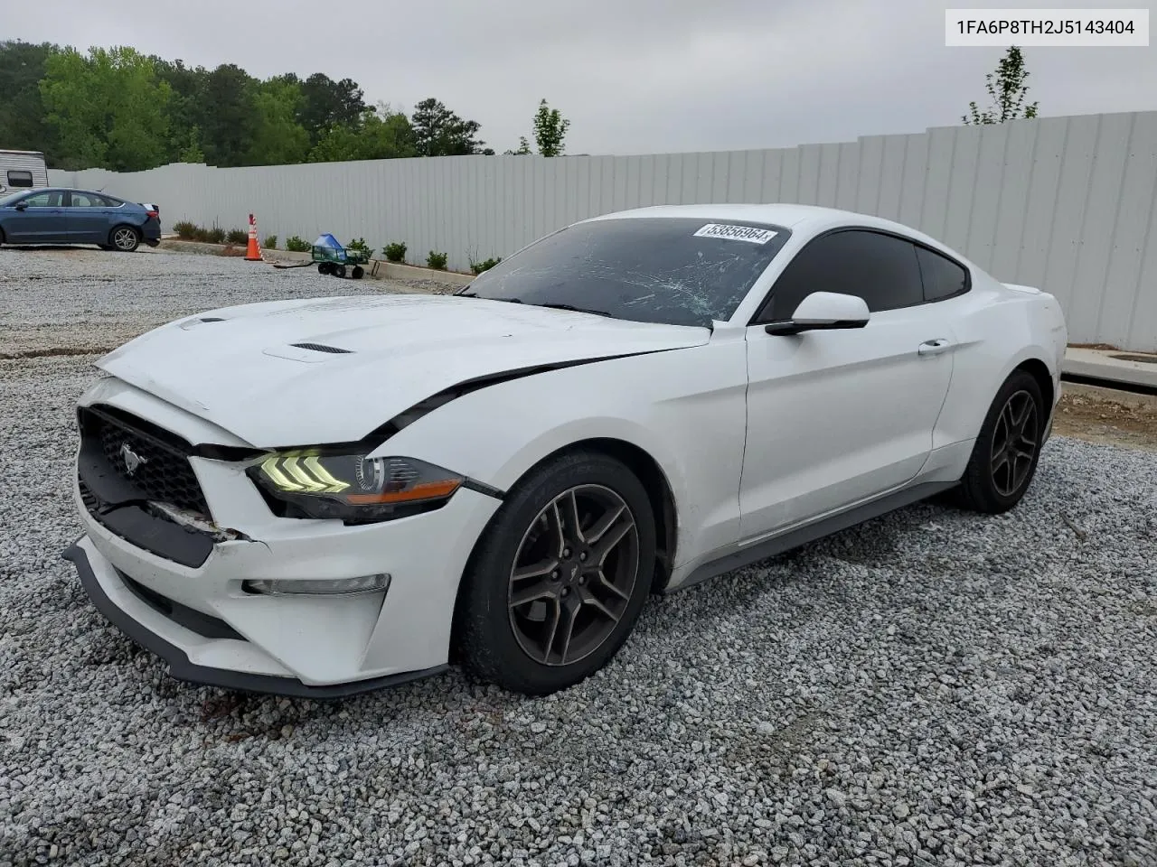 2018 Ford Mustang VIN: 1FA6P8TH2J5143404 Lot: 53856964