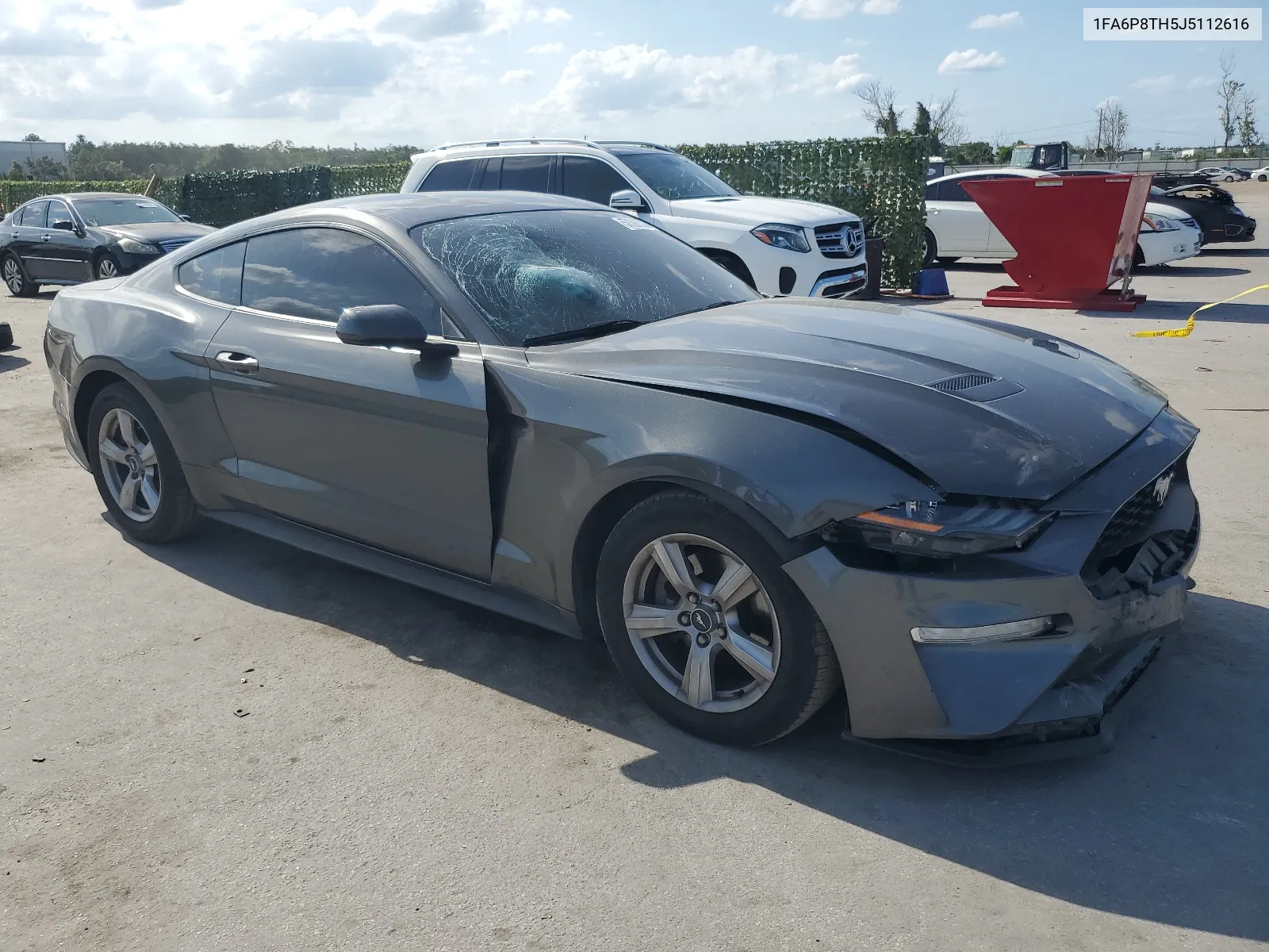 2018 Ford Mustang VIN: 1FA6P8TH5J5112616 Lot: 57396324