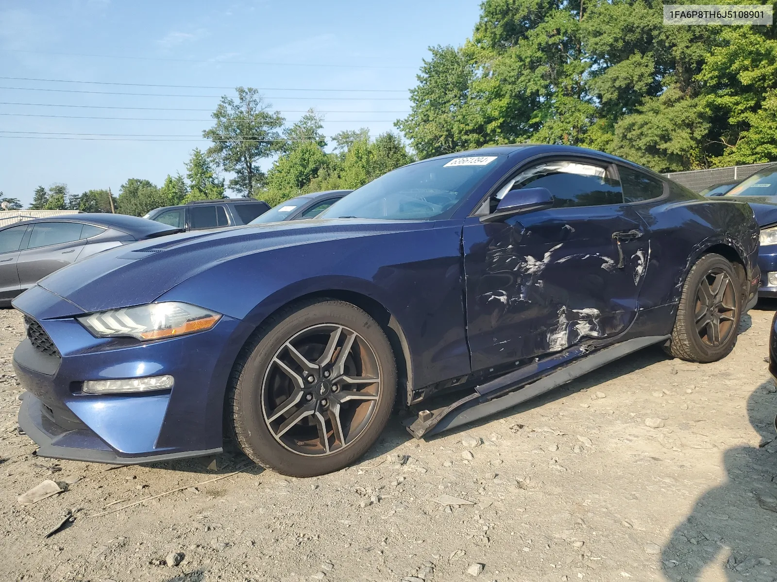 2018 Ford Mustang VIN: 1FA6P8TH6J5108901 Lot: 63661394