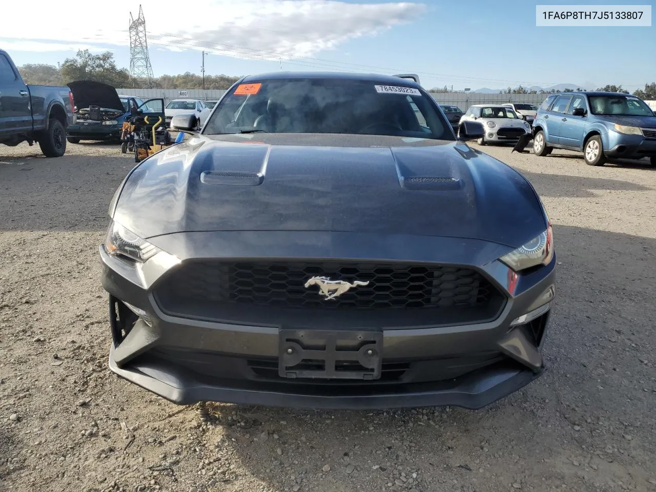 2018 Ford Mustang VIN: 1FA6P8TH7J5133807 Lot: 64623404