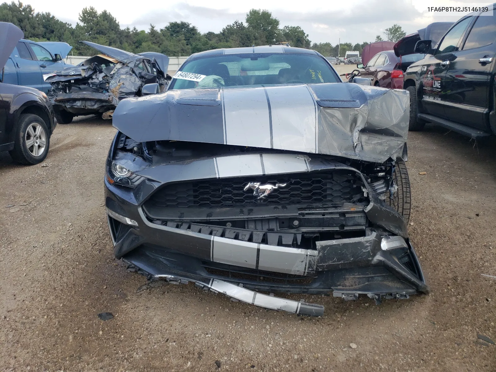 2018 Ford Mustang VIN: 1FA6P8TH2J5146139 Lot: 64807294