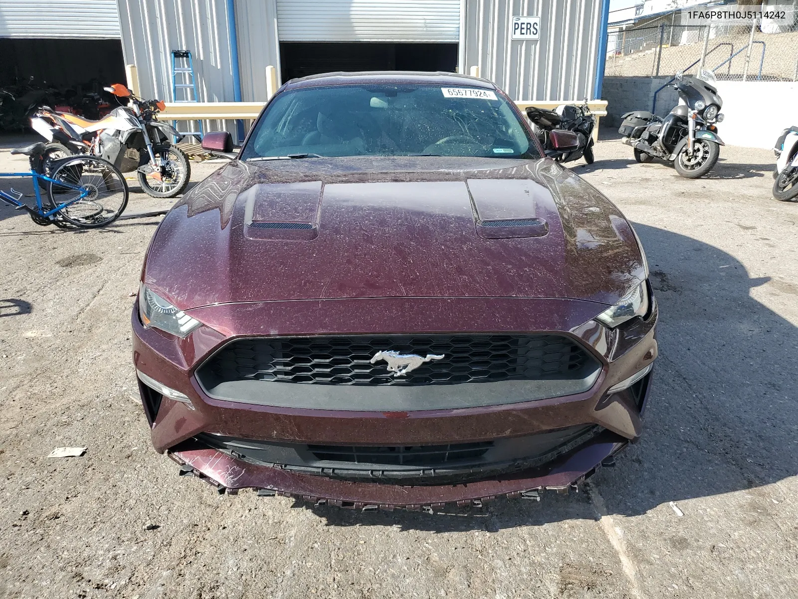 2018 Ford Mustang VIN: 1FA6P8TH0J5114242 Lot: 65677924