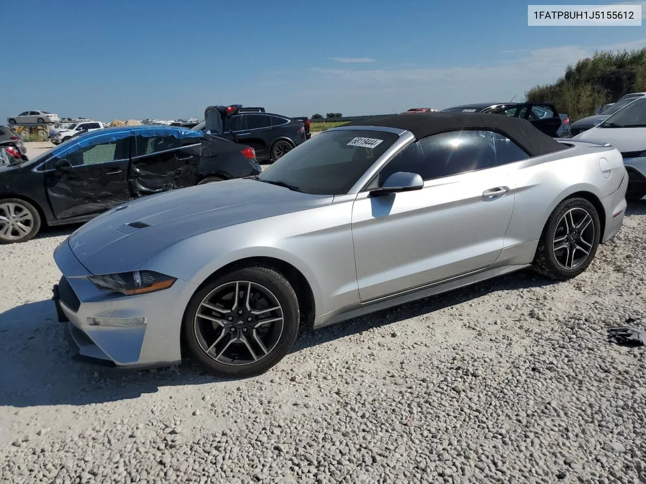 2018 Ford Mustang VIN: 1FATP8UH1J5155612 Lot: 68119444