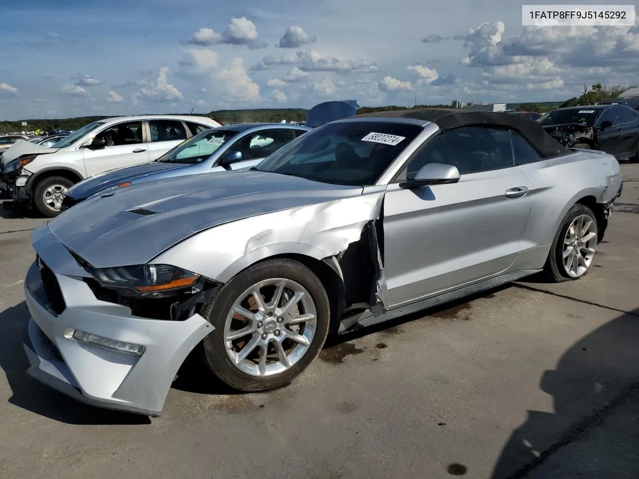 2018 Ford Mustang Gt VIN: 1FATP8FF9J5145292 Lot: 68807274