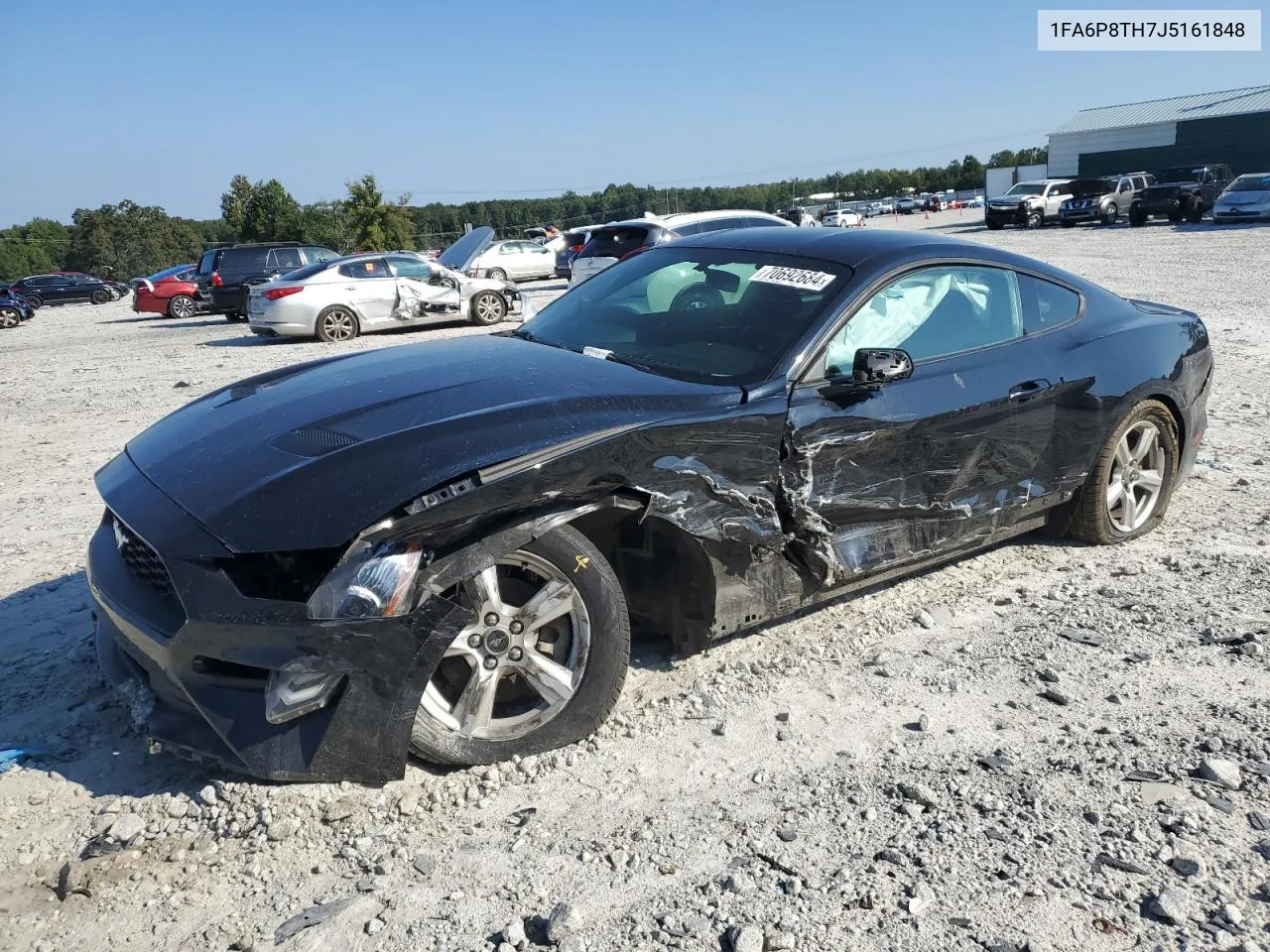 2018 Ford Mustang VIN: 1FA6P8TH7J5161848 Lot: 70692684