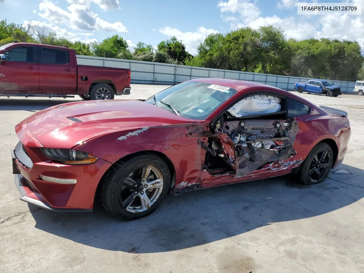 2018 Ford Mustang VIN: 1FA6P8TH4J5128709 Lot: 71113504