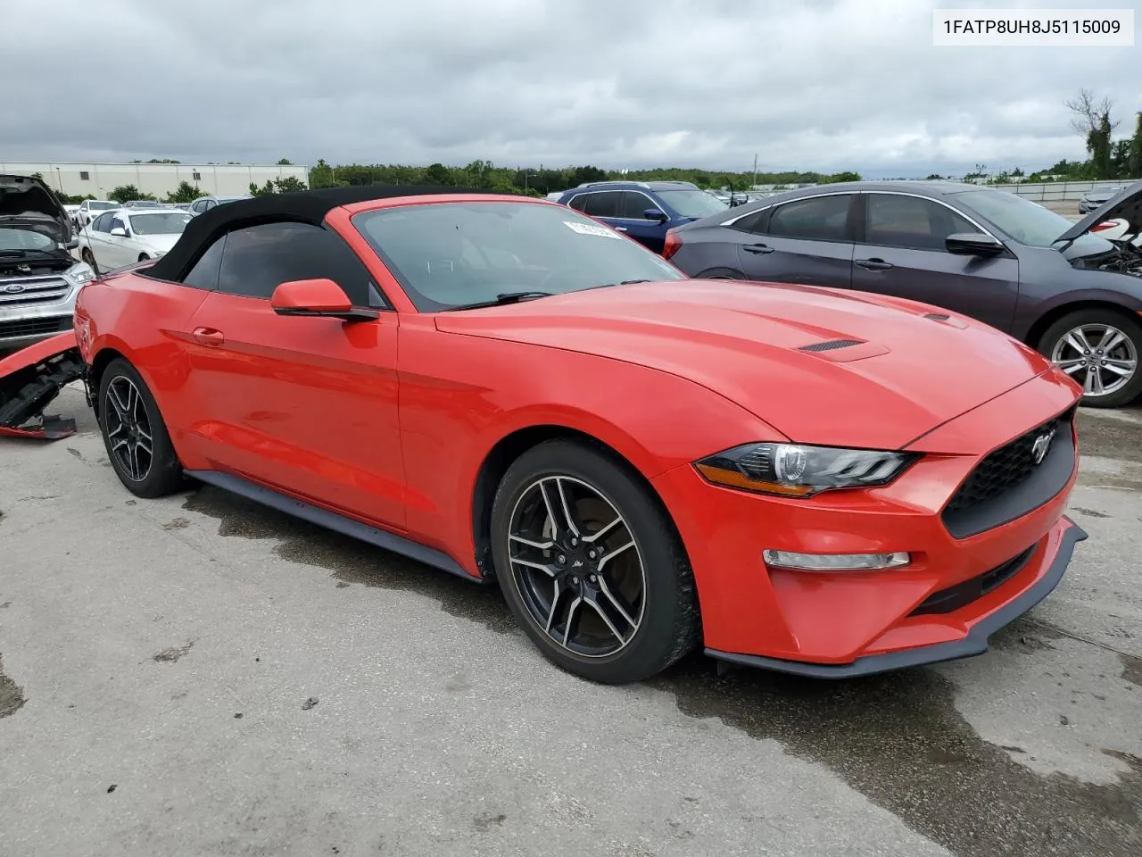 2018 Ford Mustang VIN: 1FATP8UH8J5115009 Lot: 71427064