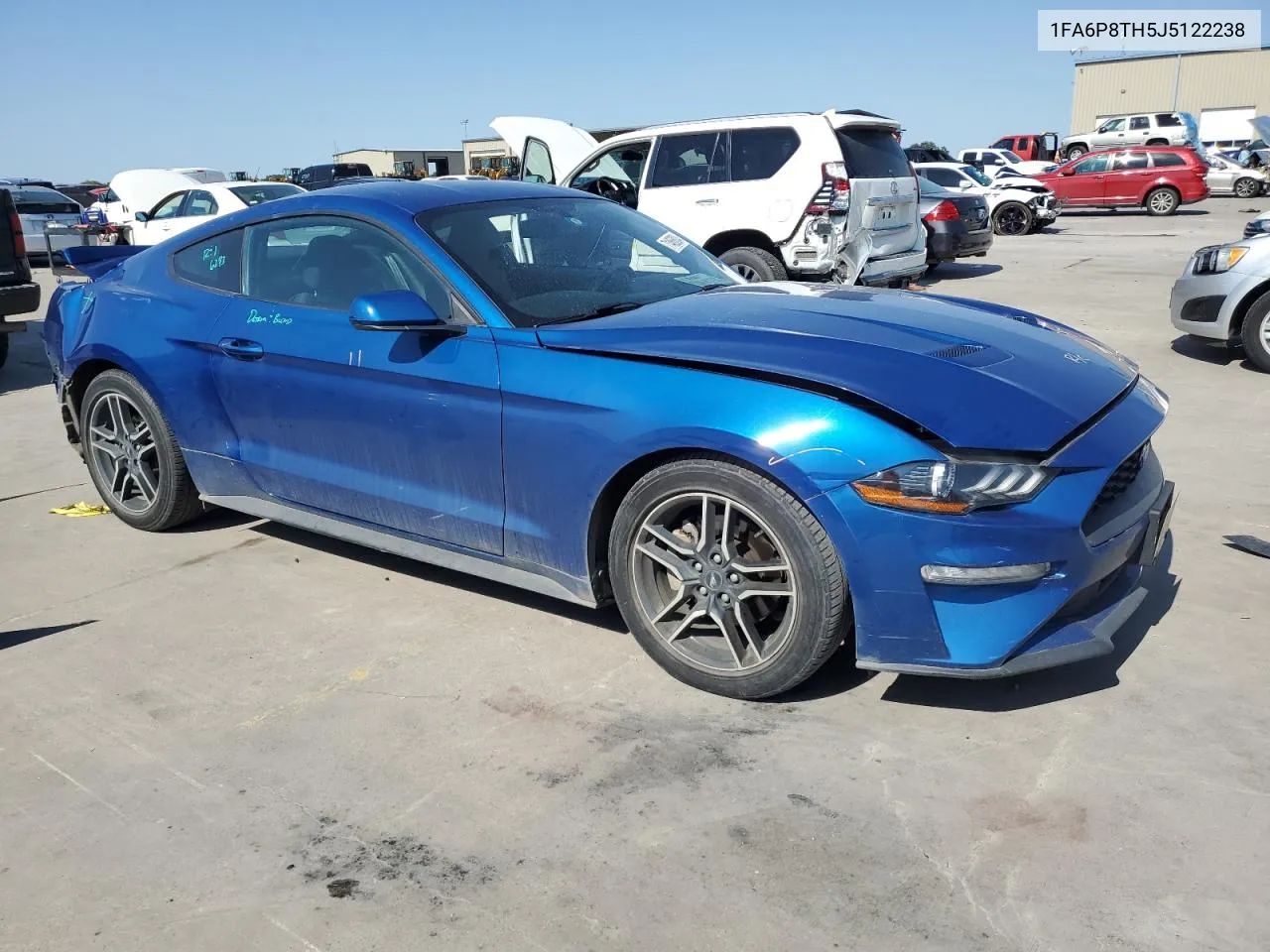 2018 Ford Mustang VIN: 1FA6P8TH5J5122238 Lot: 71466804