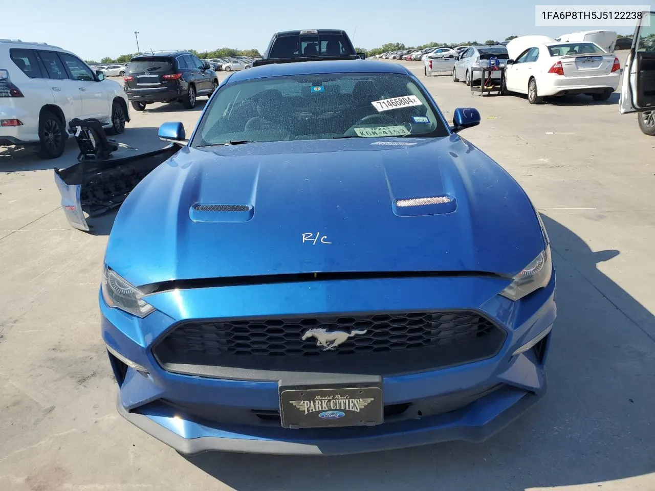 2018 Ford Mustang VIN: 1FA6P8TH5J5122238 Lot: 71466804