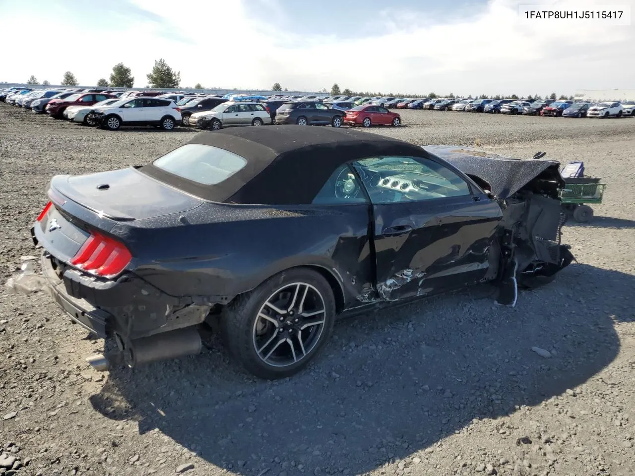 2018 Ford Mustang VIN: 1FATP8UH1J5115417 Lot: 71503054