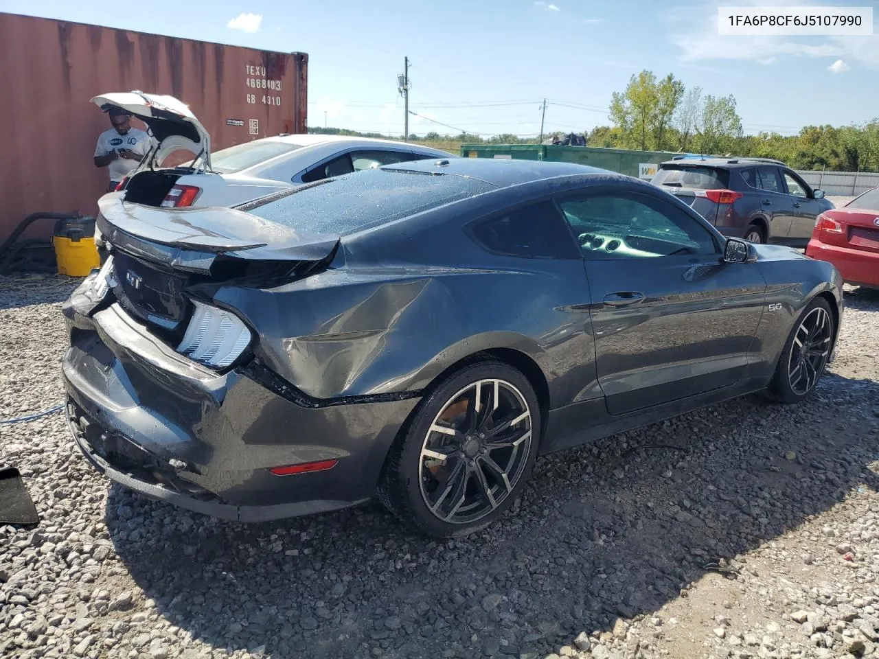 2018 Ford Mustang Gt VIN: 1FA6P8CF6J5107990 Lot: 72184894