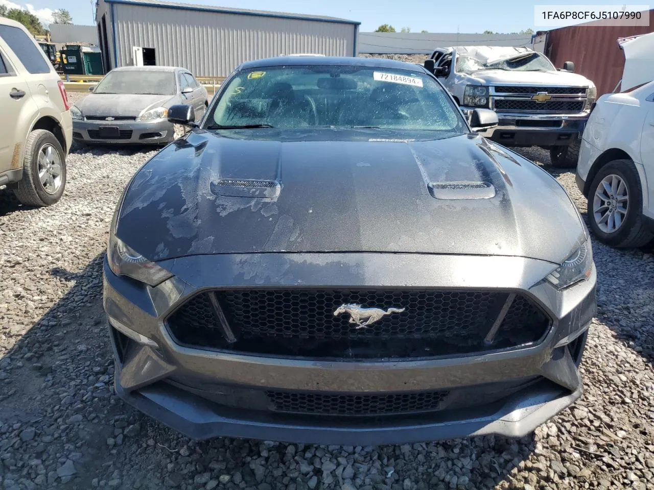 2018 Ford Mustang Gt VIN: 1FA6P8CF6J5107990 Lot: 72184894