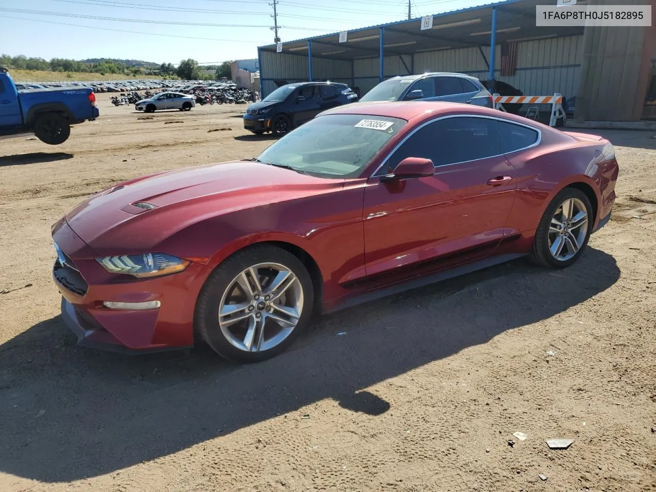 2018 Ford Mustang VIN: 1FA6P8TH0J5182895 Lot: 72763554