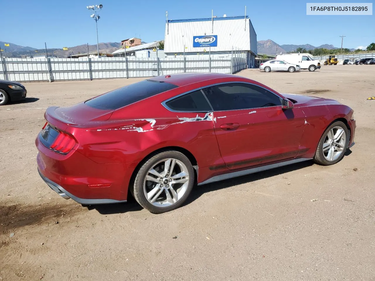 2018 Ford Mustang VIN: 1FA6P8TH0J5182895 Lot: 72763554