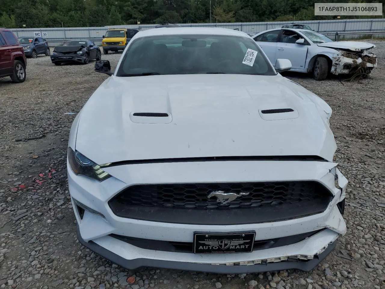 2018 Ford Mustang VIN: 1FA6P8TH1J5106893 Lot: 73021934