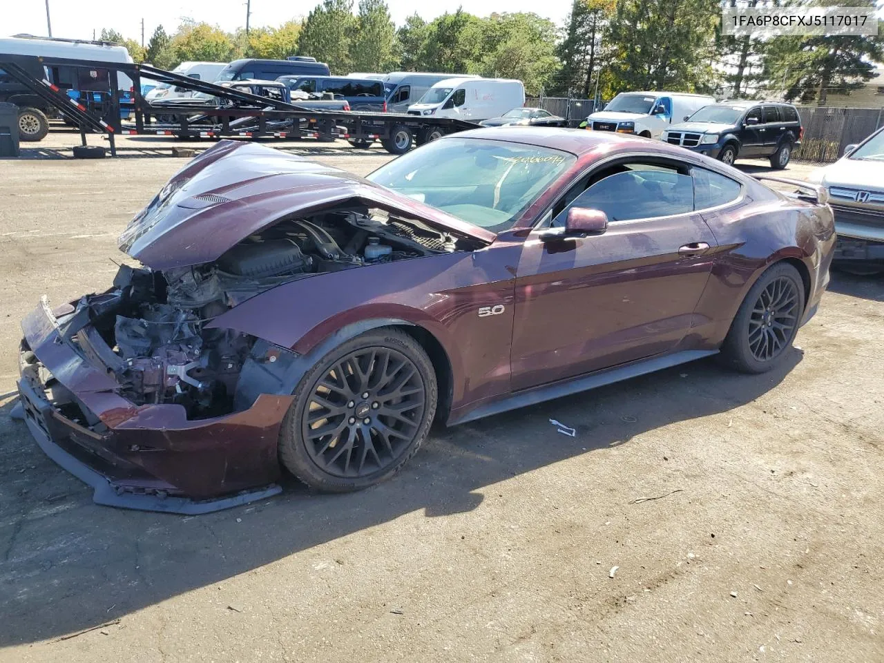 2018 Ford Mustang Gt VIN: 1FA6P8CFXJ5117017 Lot: 73066094