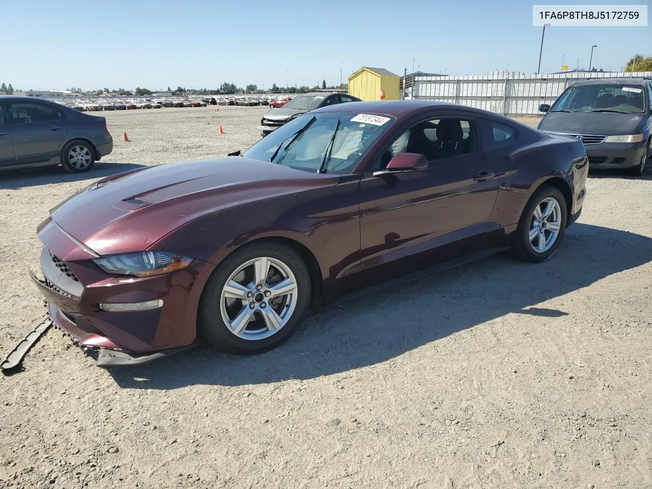 2018 Ford Mustang VIN: 1FA6P8TH8J5172759 Lot: 73187344