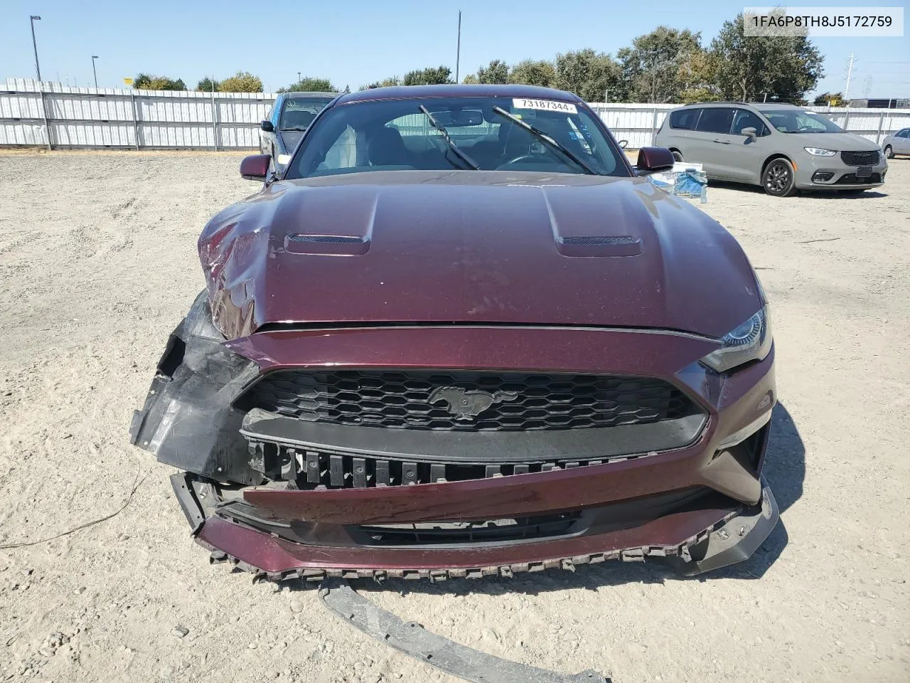 2018 Ford Mustang VIN: 1FA6P8TH8J5172759 Lot: 73187344