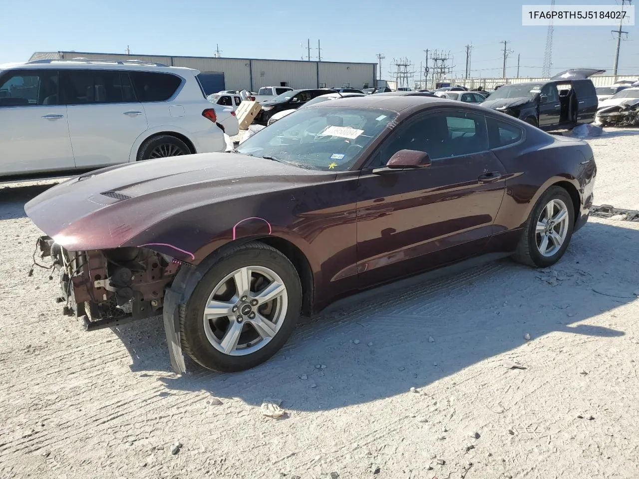 2018 Ford Mustang VIN: 1FA6P8TH5J5184027 Lot: 73958084