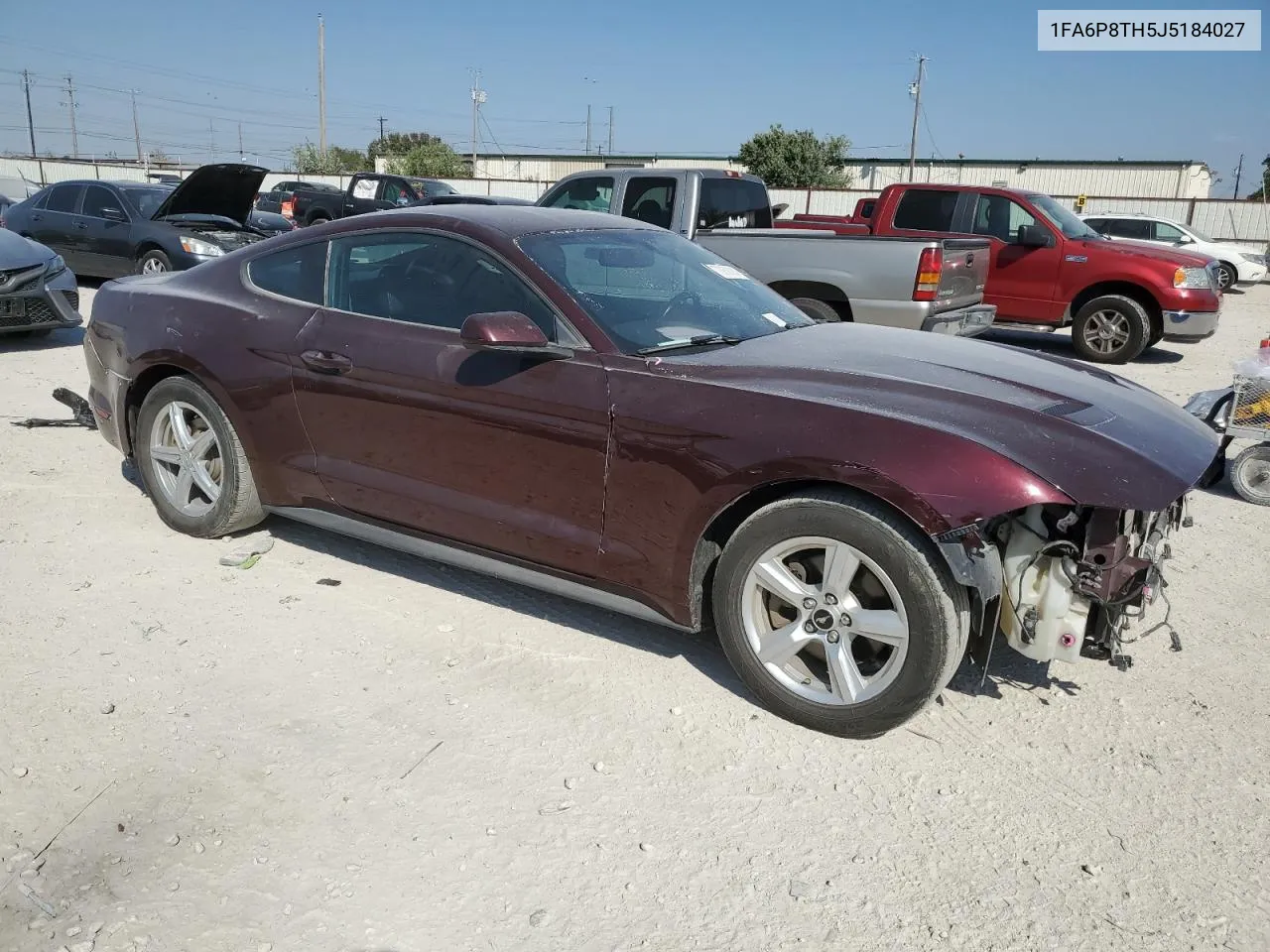 2018 Ford Mustang VIN: 1FA6P8TH5J5184027 Lot: 73958084