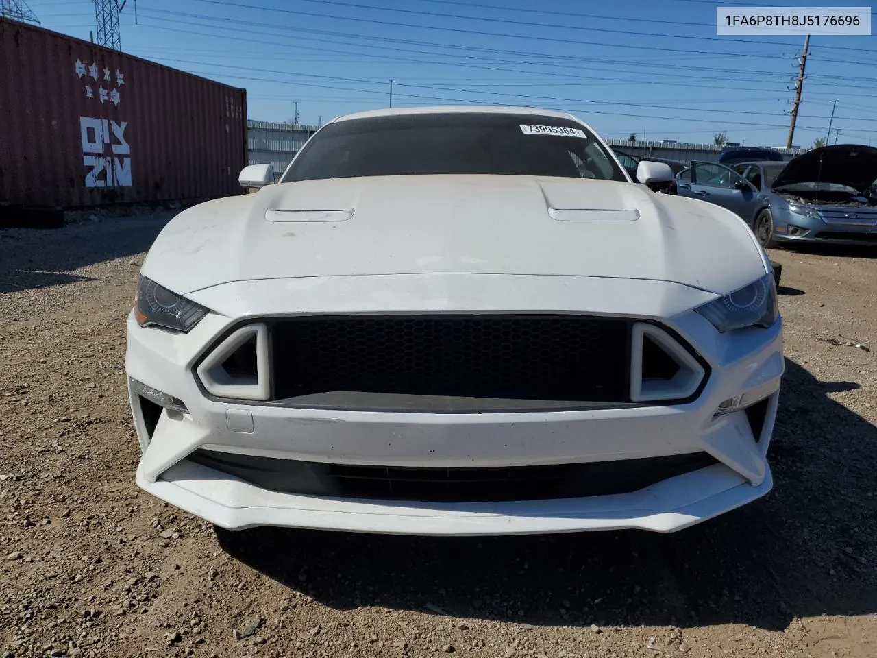 2018 Ford Mustang VIN: 1FA6P8TH8J5176696 Lot: 73995364