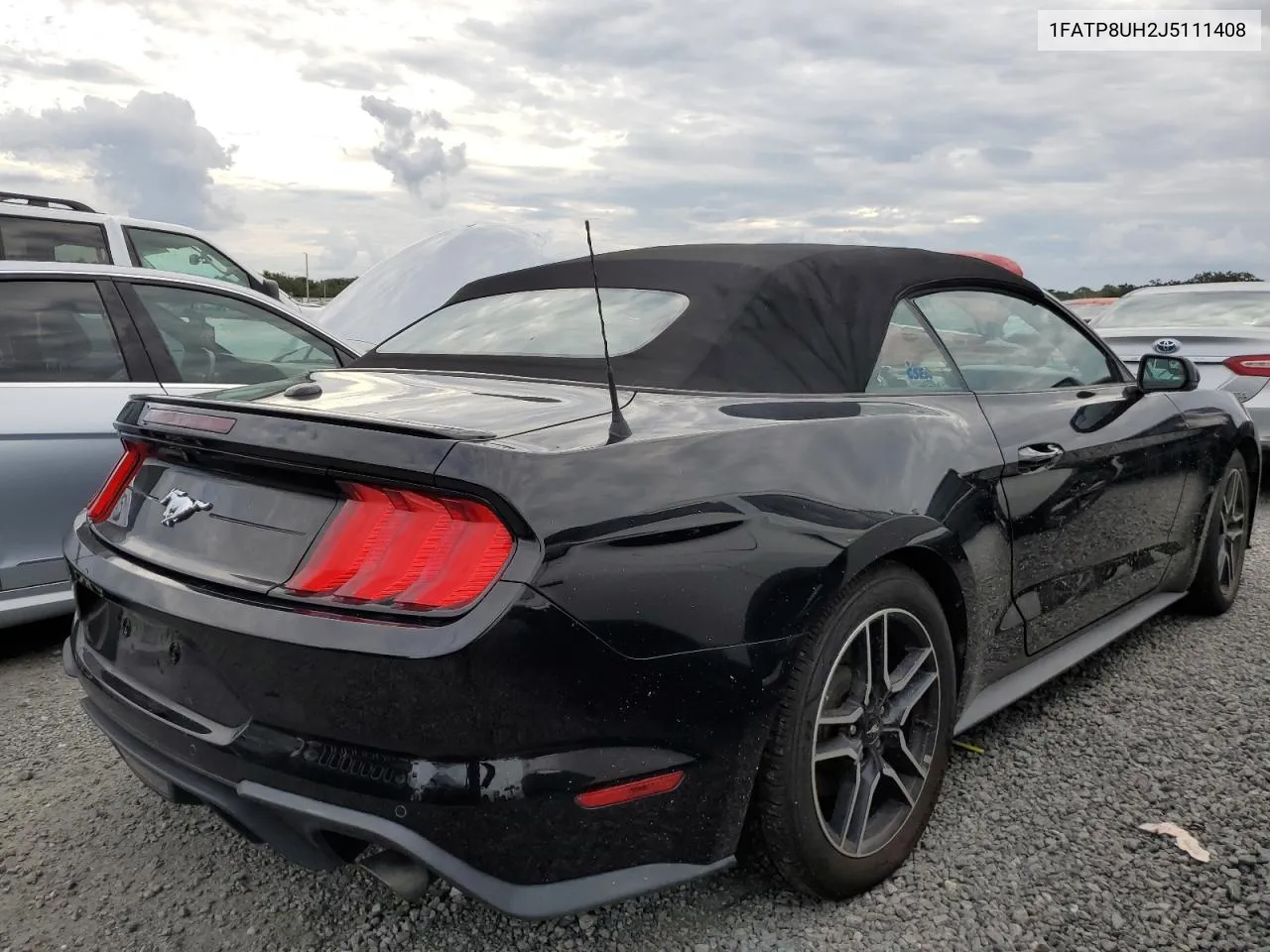 2018 Ford Mustang VIN: 1FATP8UH2J5111408 Lot: 74735374