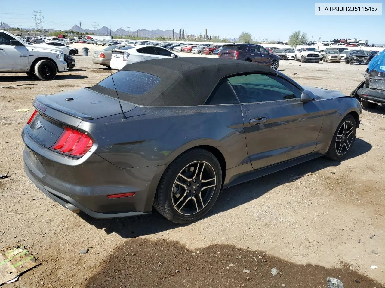 2018 Ford Mustang VIN: 1FATP8UH2J5115457 Lot: 75301294