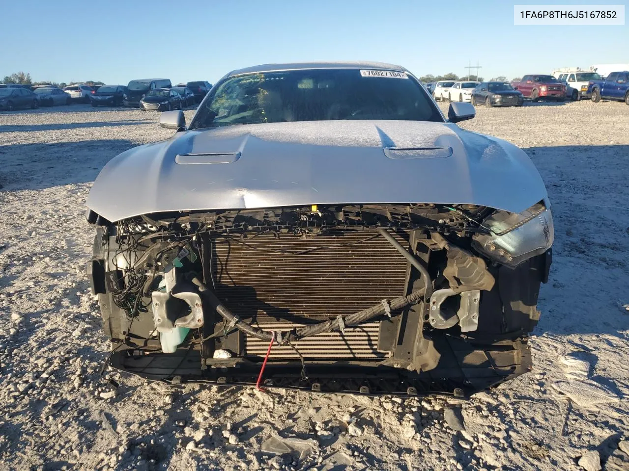 2018 Ford Mustang VIN: 1FA6P8TH6J5167852 Lot: 76027104