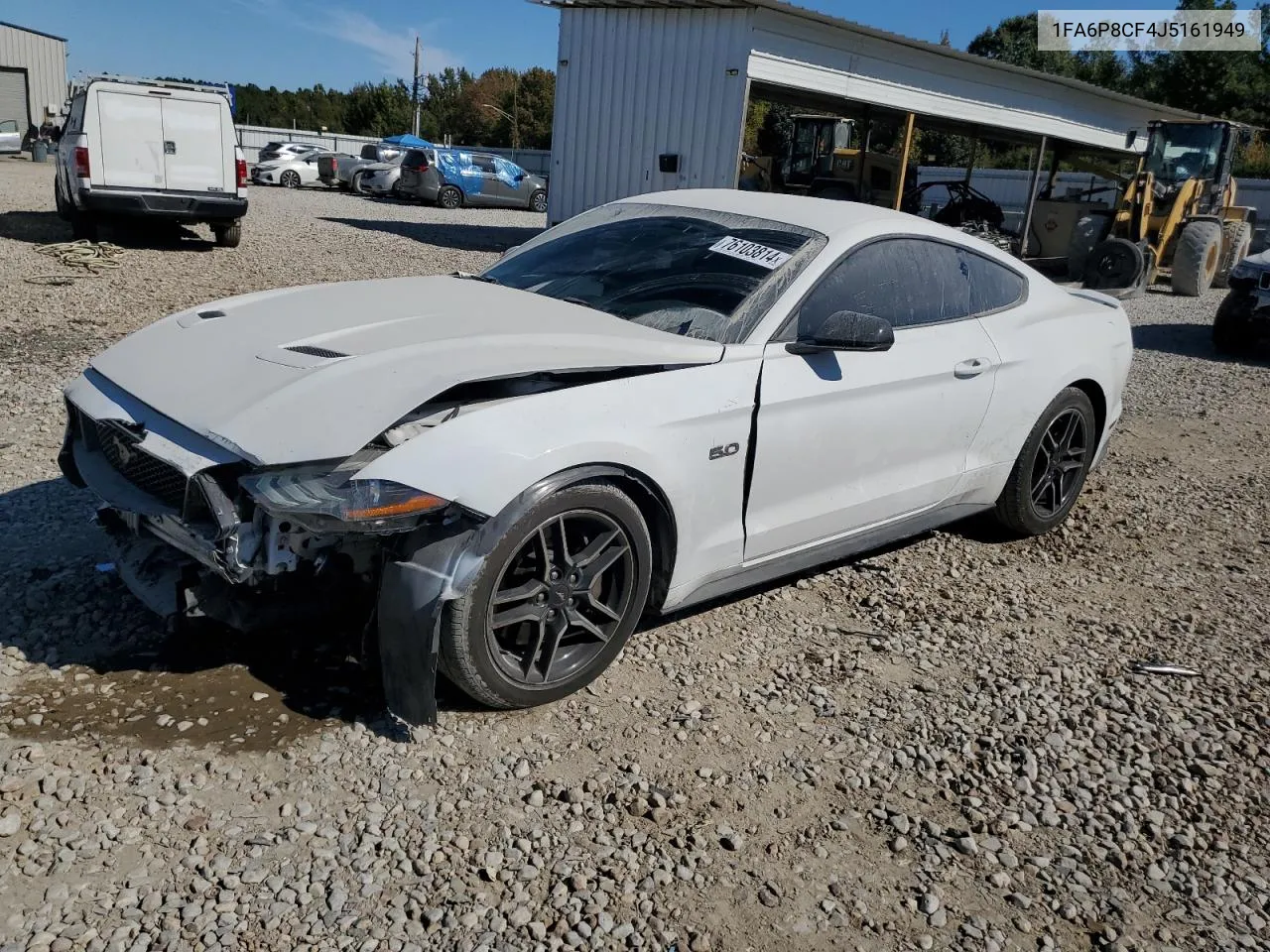 2018 Ford Mustang Gt VIN: 1FA6P8CF4J5161949 Lot: 76103814