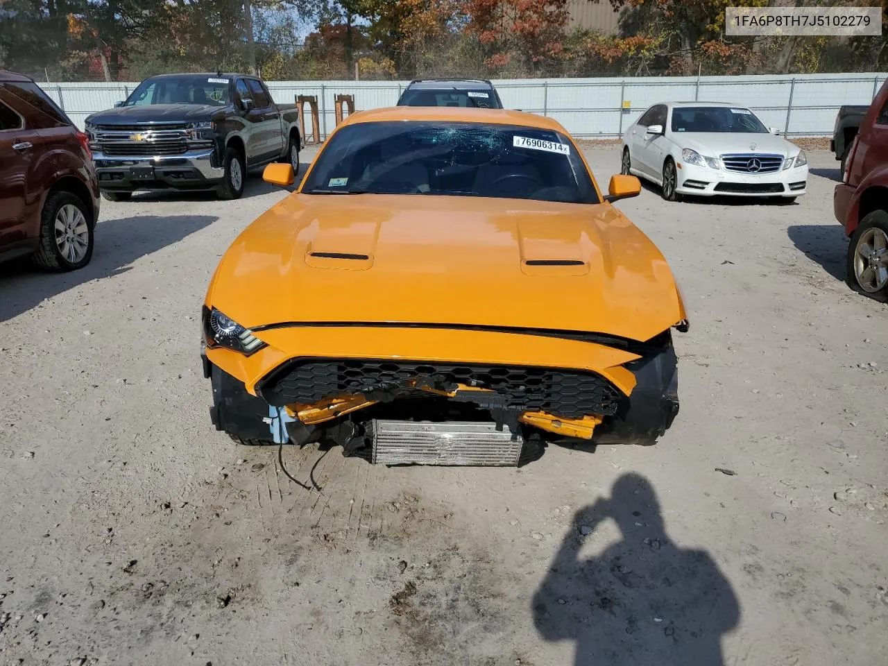 2018 Ford Mustang VIN: 1FA6P8TH7J5102279 Lot: 76906314