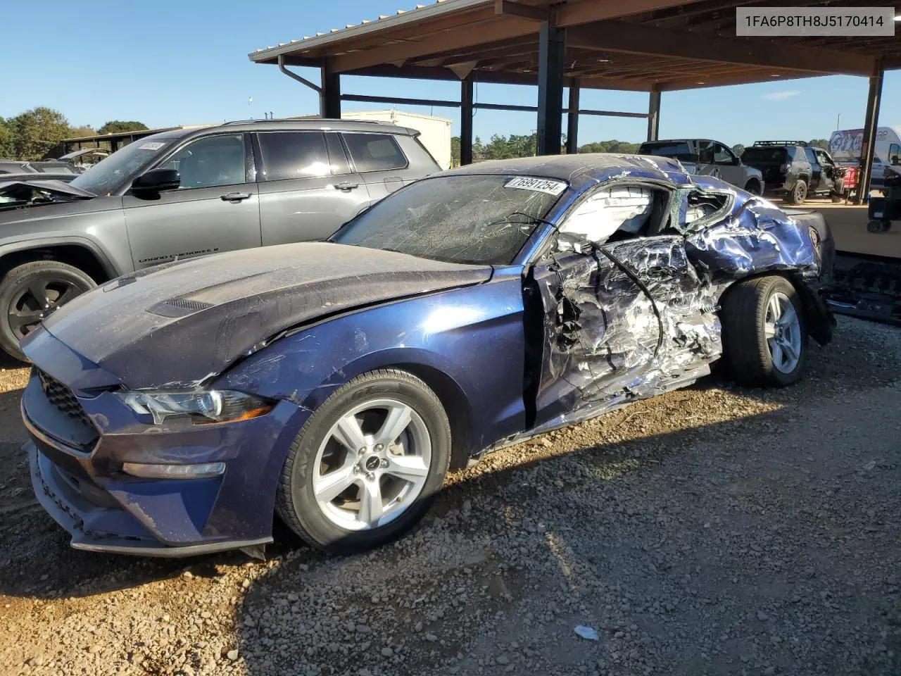 2018 Ford Mustang VIN: 1FA6P8TH8J5170414 Lot: 76991254