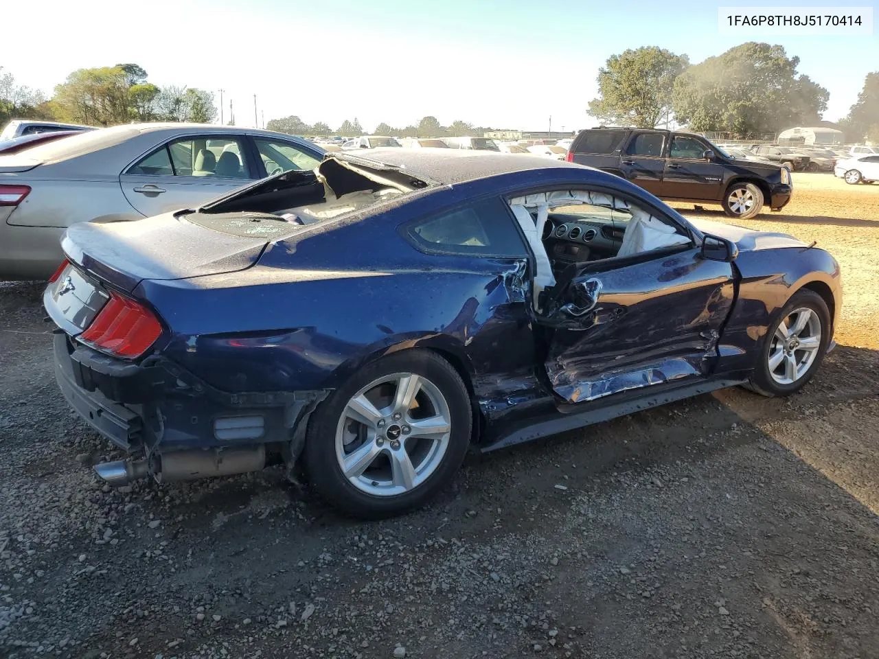 2018 Ford Mustang VIN: 1FA6P8TH8J5170414 Lot: 76991254