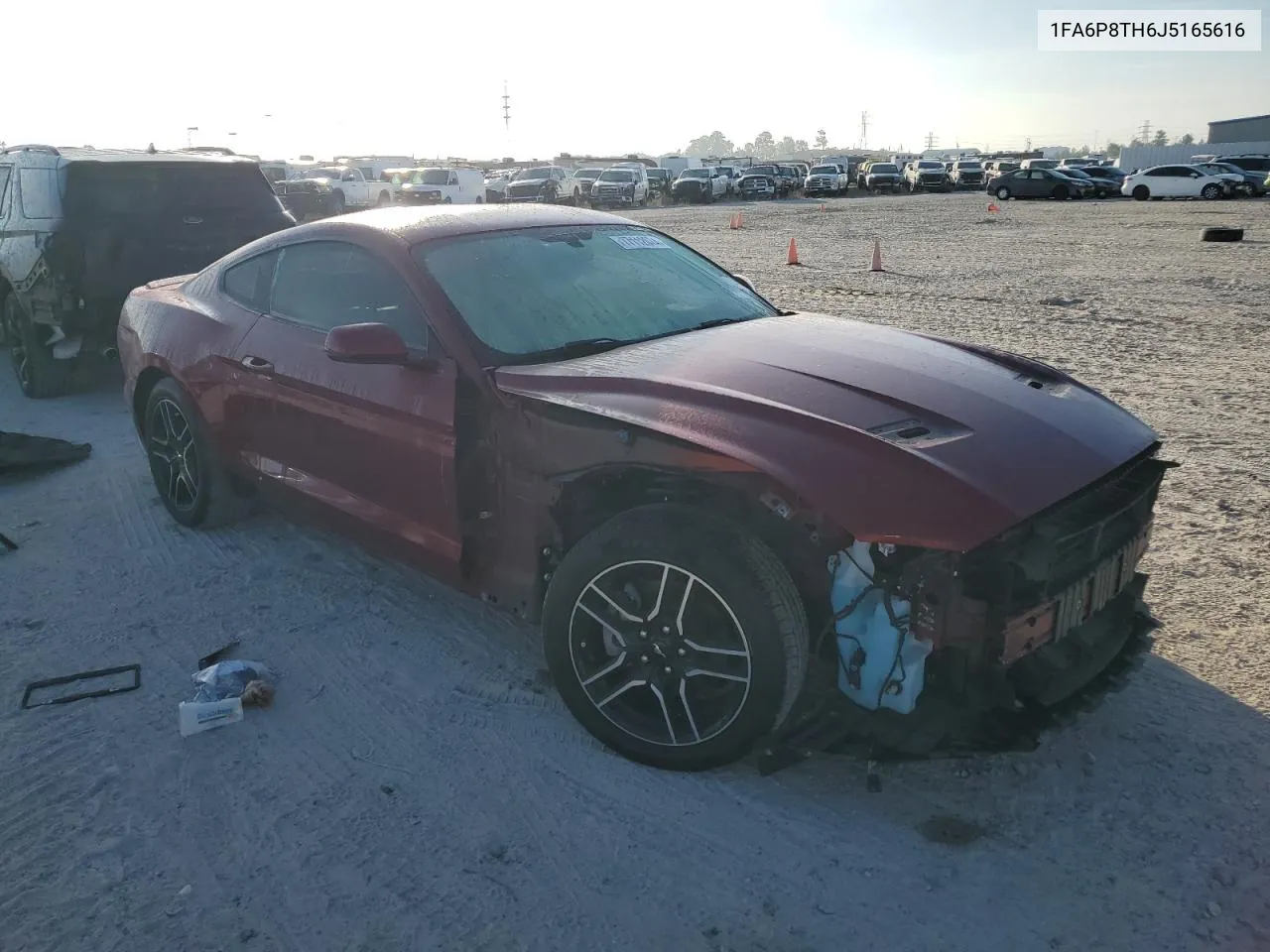 2018 Ford Mustang VIN: 1FA6P8TH6J5165616 Lot: 77112074