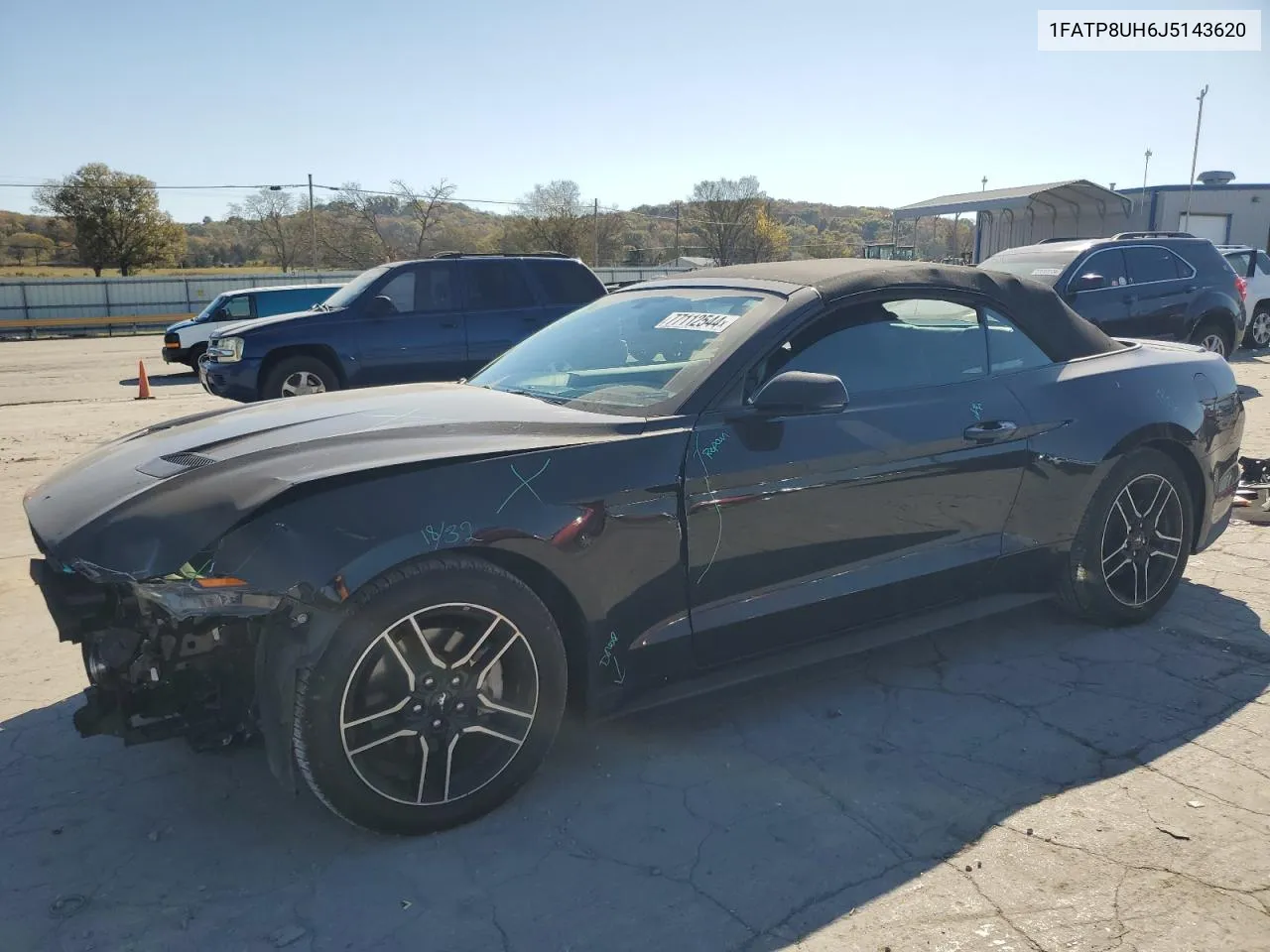 2018 Ford Mustang VIN: 1FATP8UH6J5143620 Lot: 77112544