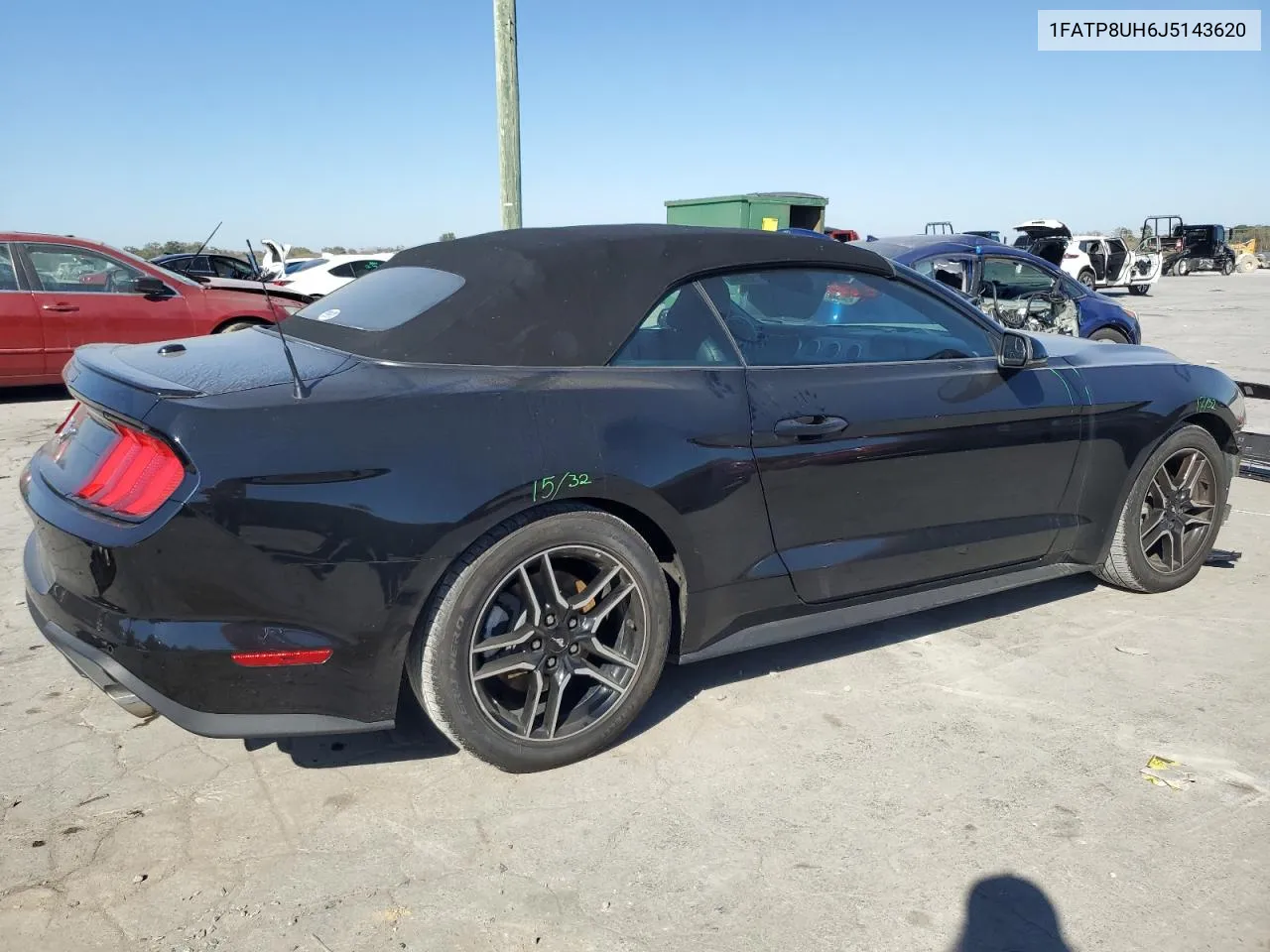 2018 Ford Mustang VIN: 1FATP8UH6J5143620 Lot: 77112544