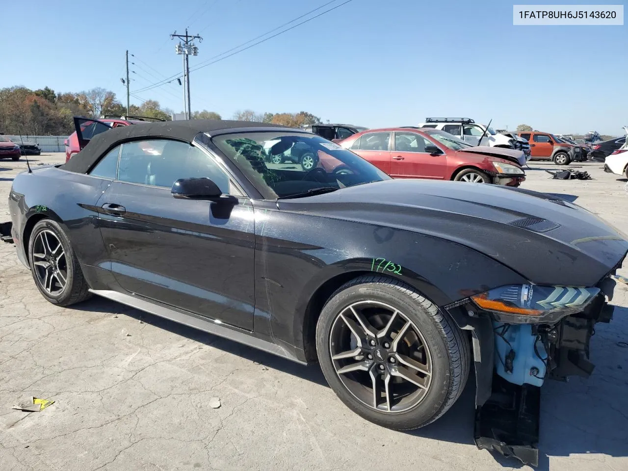 2018 Ford Mustang VIN: 1FATP8UH6J5143620 Lot: 77112544